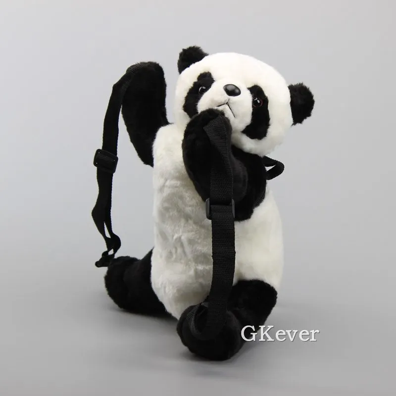 Lovely Panda Peluche Zaino Borsa da scuola per bambini Cartone animato Bambole di pezza morbide Taglia media 13 "32 CM