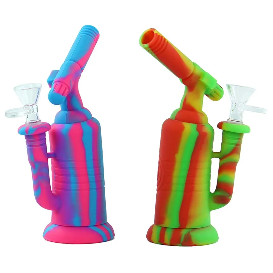 Pipa ad acqua per fumo Torcia dab rig Bong Bubbler con ciotola di vetro Bong Olio Tabacco Narghilè