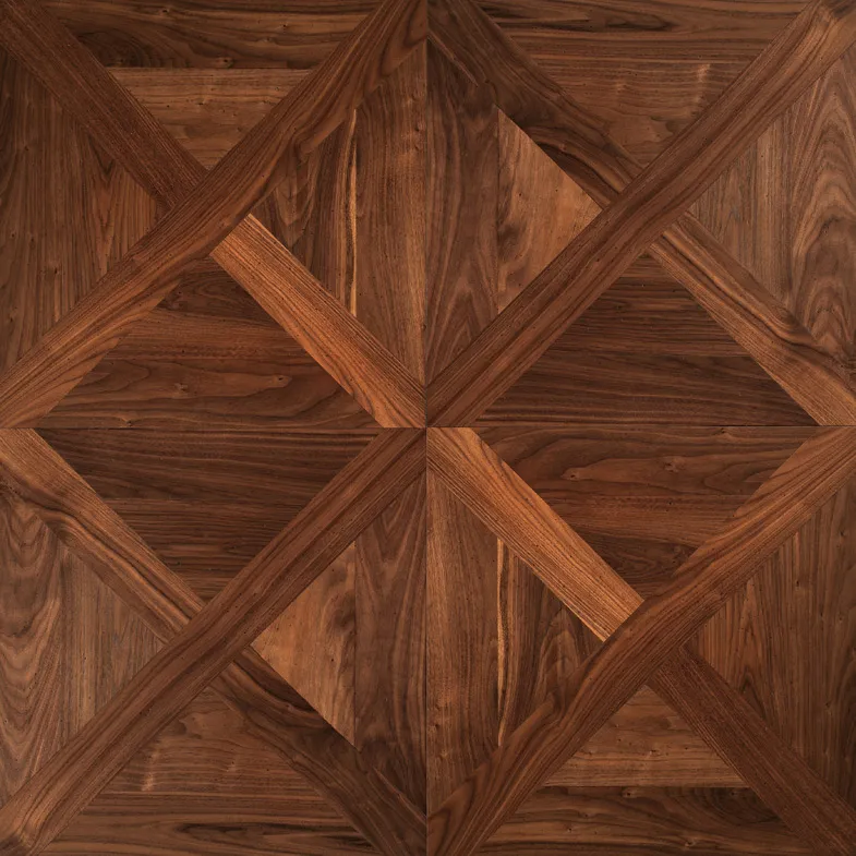 Rosja Dąb Wood Floor Wings Wood Wielokąt Dekoracyjny Drewniany Podłoga Birmańska TeBlack Walnut Brzoza Drewna Podłogi Dąb Merbau Naturalny Olej Wood Floor