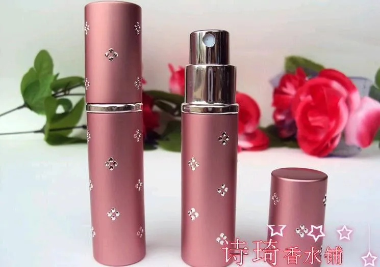 5ml Butelka Perfumy Podróż Perfumy Atomizer Refillable Spray Pusta butelka Najwyższej jakości FedEx DHL Szybka Wysyłka 500 sztuk