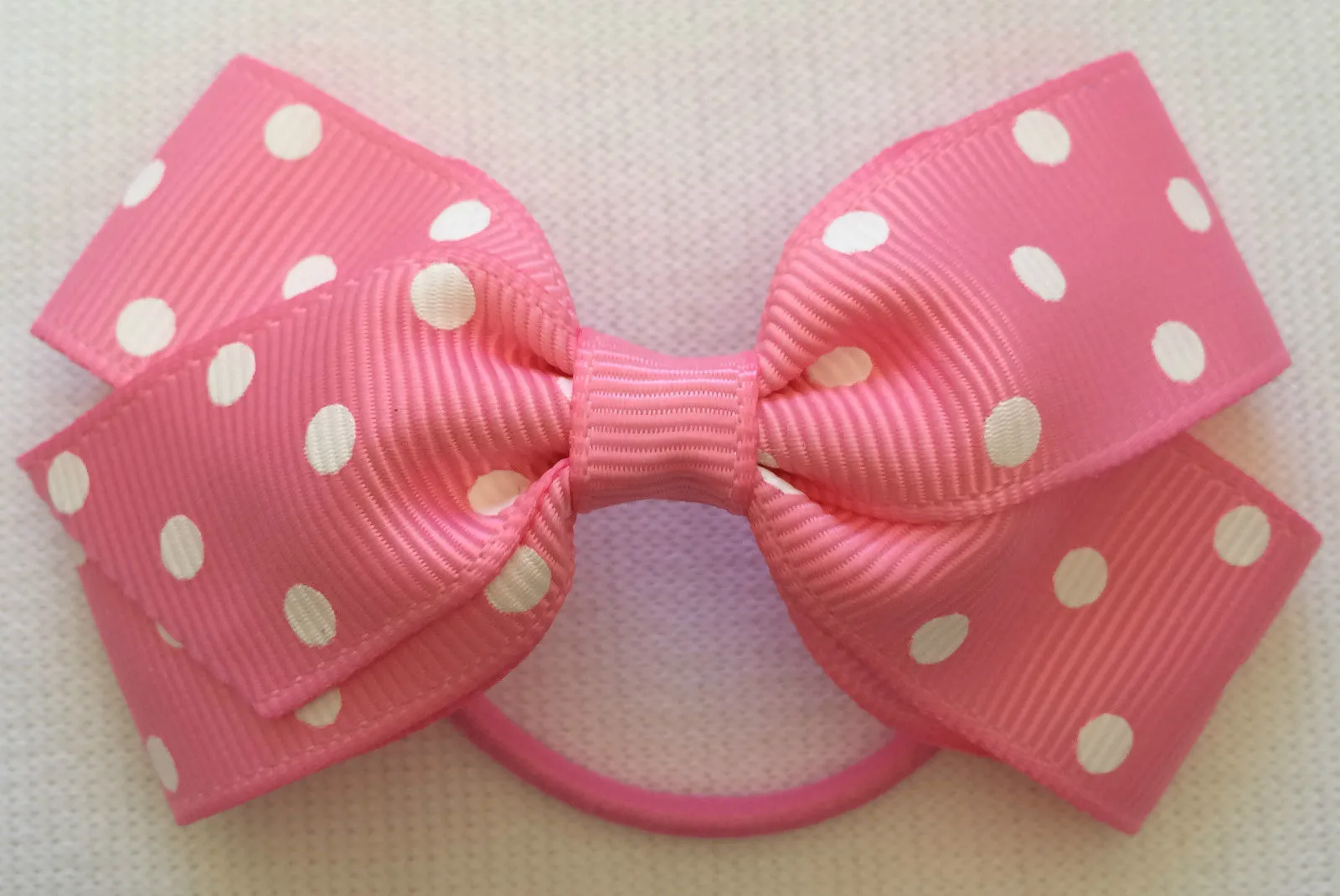 10% OFF 2015 Wholesale 3 INCH,MINI GROSGRAIN RIBBON Alice Band Boutique DOT BOW WITH ELASTIC HAIR BAND Hair accessories..