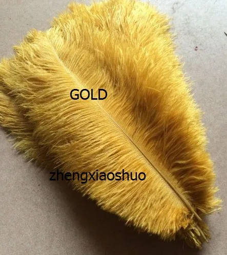 HELA LOT 1214Inch Ostrich Feather Plume Whiteroyal BuleBlackTurquoisepinkyellow Purple Red Ivory Gold Orange7413719