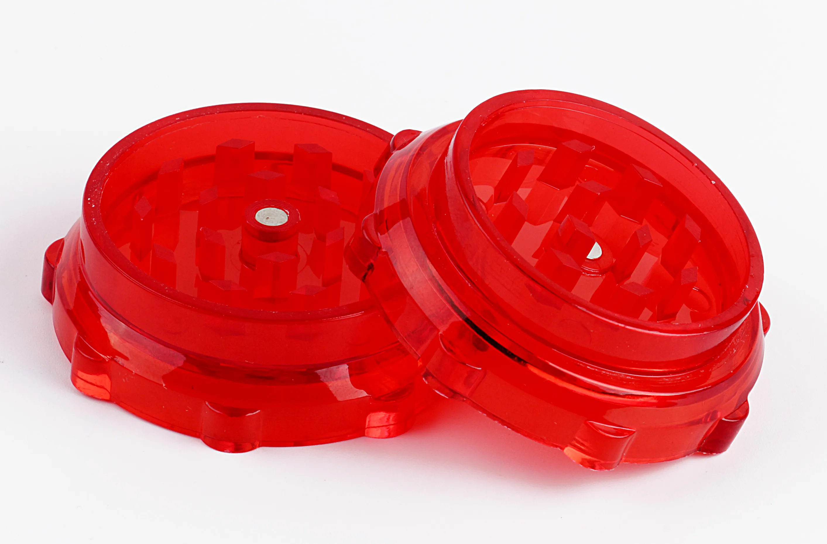 Acrylic Grinders 2 Part With Medical Grade Plastic Reasonable Price Glass Like Plastic