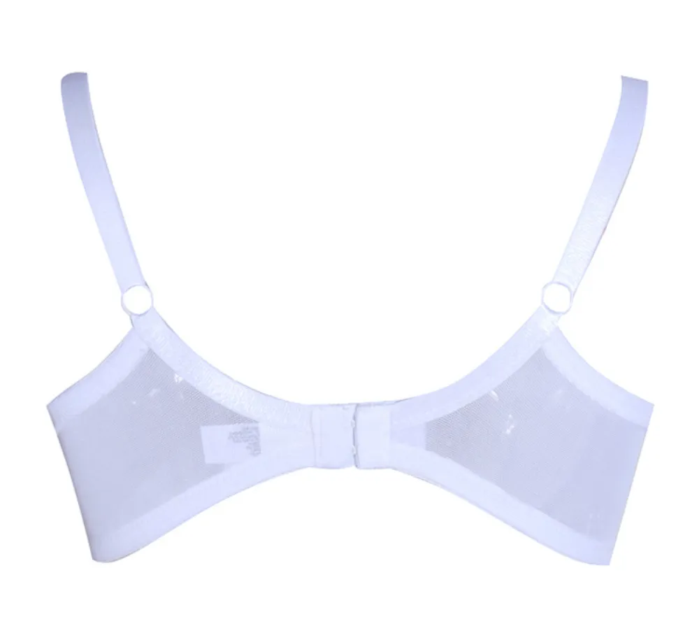 Women Ultra Thin Soft bra 34-42 C/D/DD/DDD Underwired non-padded Plus Size  Bra for big breast H415
