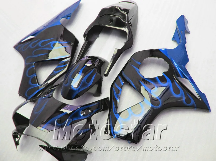 ABS fairing kit for Honda Injection molding cbr900rr 954 2002 2003 CBR 900RR blue flames black high grade fairings CBR954 02 03 YR93