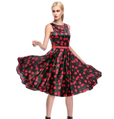 Wholesale ACEVOG Brand Excellent 60s Women Vintage Swing Dress