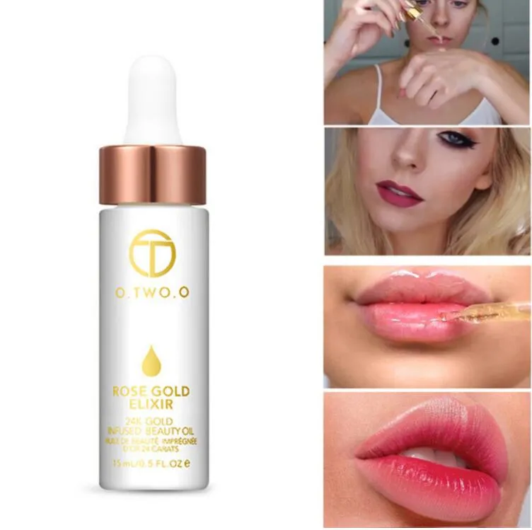O.TWO.O 24K Rose Gold Infused Beauty Oil Elixir Skin Make Up Essential Oil Before Primer