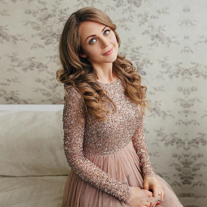 Vestido Largo Vestidos Cortos De Manga Larga Para Fiesta Vestido