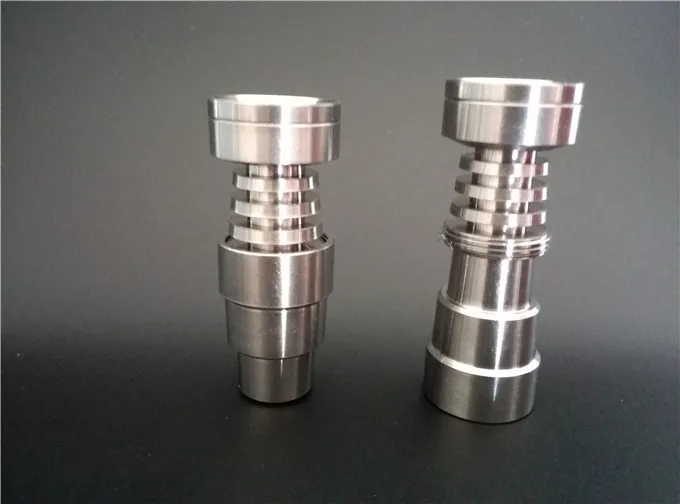 4 em 1 prego de titânio universal domeless se encaixa para 14 mm 18 mm para cachimbo de água de vidro bong fumar.