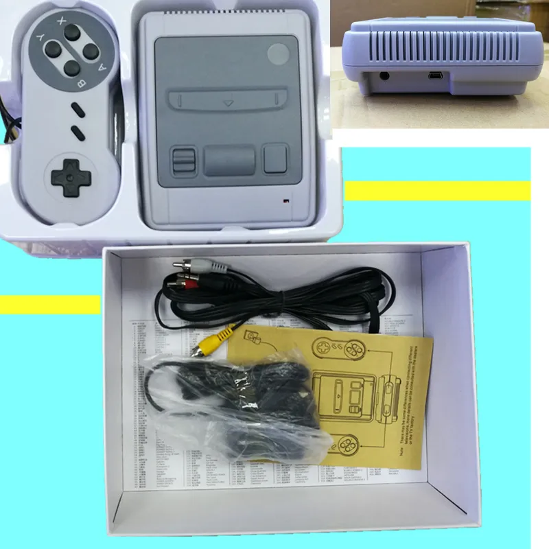 Novo Hot Super Mini Classic SFC TV Handheld Game Console Nostalgic Host Entertainment System para SFC / SNES Jogos Console GRÁTIS DHL