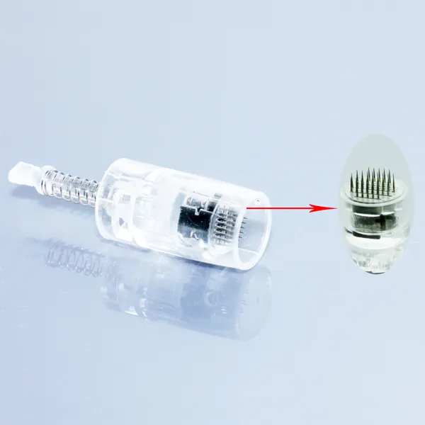 Needles micro derma Disposable 1/3/7/9/12/36/nonometer pin needle cartridge bayonet electric auto micro stamp dpen and tattoo machine tip head