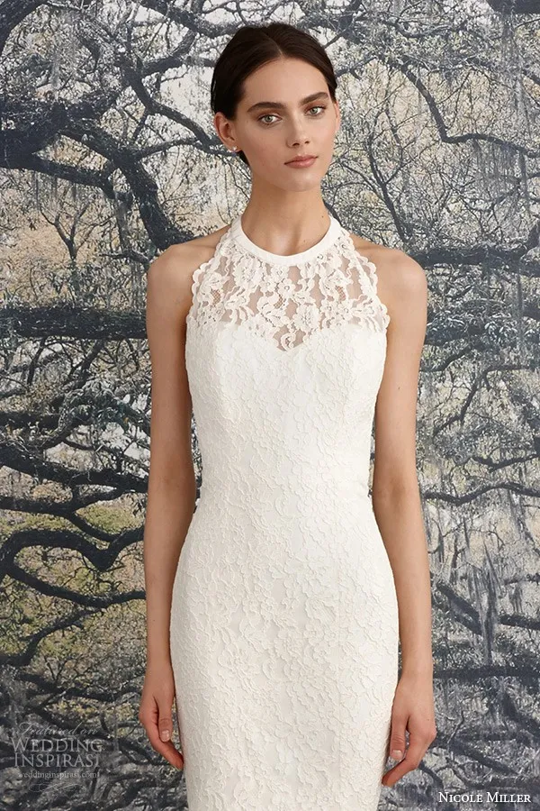 Backless Lace Mermaid Wedding Dress with Illusion Halter Neckline and Sweep  Train for Spring Garden from Dhgate Mermaid Wedding Dresses - price 162.82