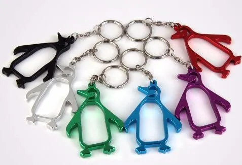 Kreativer Penguine Bierflaschenöffner Aluminiumlegierung Tierflaschenöffner mit Schlüsselkette Schöner tragbarer Flaschenöffner6768248