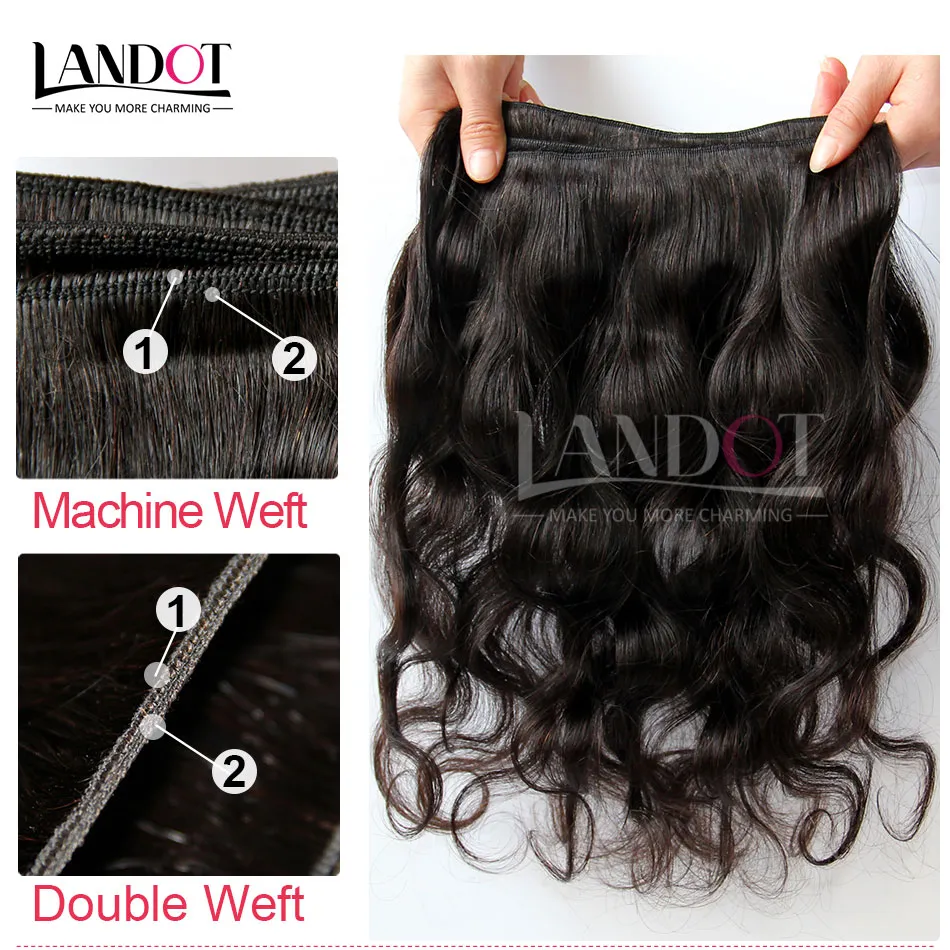 Peruano Onda Do Corpo Do Cabelo Virgem 100% Cabelo Humano Weave Ondulado 3 Bundles Não Transformados Malaio Indiano Cambojano Trama Do Cabelo Brasileiro Natural Preto