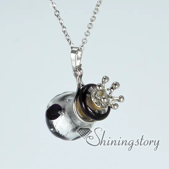 Aska Keepsake Urn Halsband Smycken Halsband Att lägga Ashes i Locket Urn Hängen Cremation Lockets för Ashes Halsband Urn