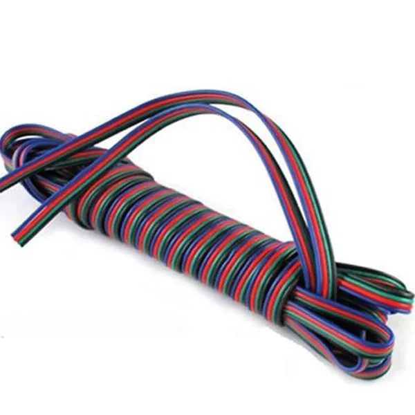 100 m 4 pins led RGB kabel draad verlengsnoer LED-verlengkabel voor 5050/3528 LED RGB lichtstrip