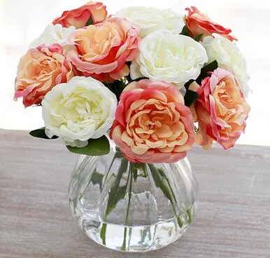 simcer rose silk artificial flowers home decorations and party wedding decorative free shipping hot sell item