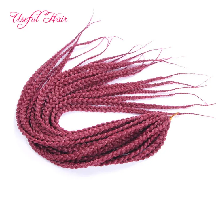 3s caixa tranças crochet tranças cabelo 100gperuvian extensões sintéticas de cabelo ombre cabelo trança cabelo para as mulheres EUA, Reino Unido, UE Havana Twist Marley Tranças