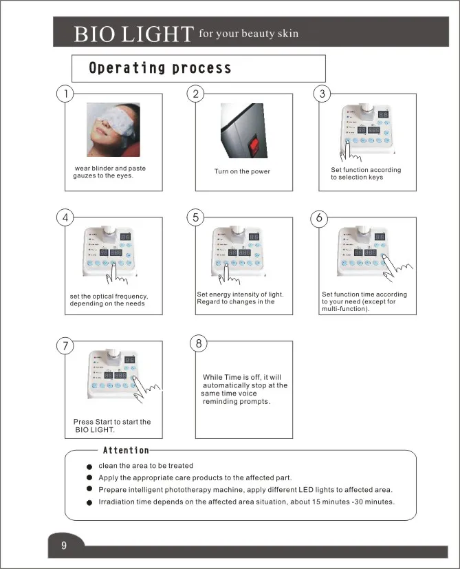 EU TAX FREE Terapia della luce BIO professionale Photon LED Ringiovanimento della pelle Trattamento dell'acne Macchina la cura del viso PDT Attrezzature saloni di bellezza