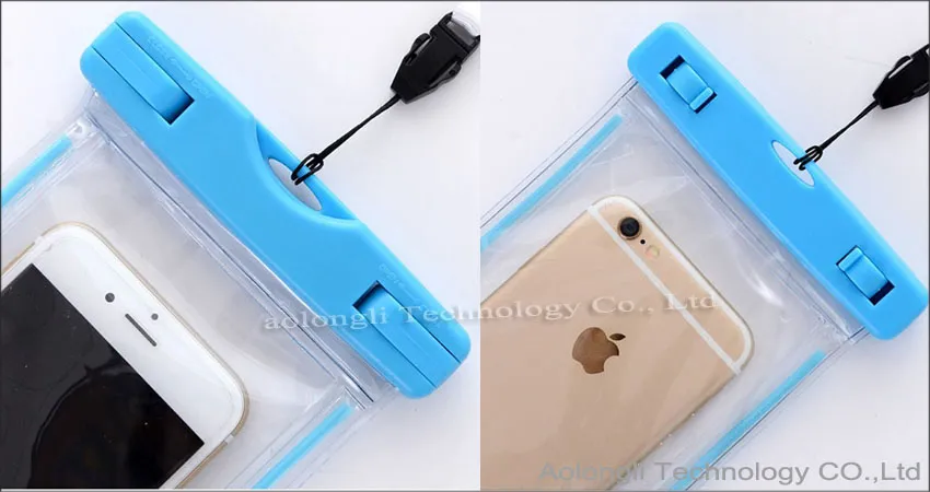 2016 Universal Luminous Waterproof Pouch Case Clear Water Proof Bag Underwater Dry Cover For iPhone 5 5S 6 plus S6 edge S5 Note4