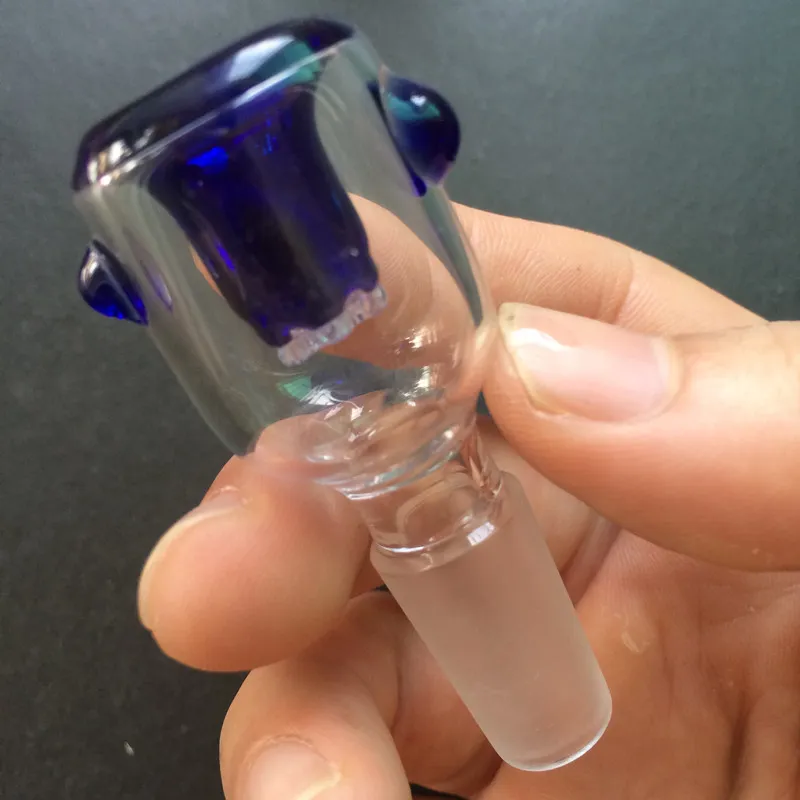 Glass Bowl with Honeycomb Screen Round 14mm and 18mm male joint optional fit for Glass bongs water pipes waitingyou