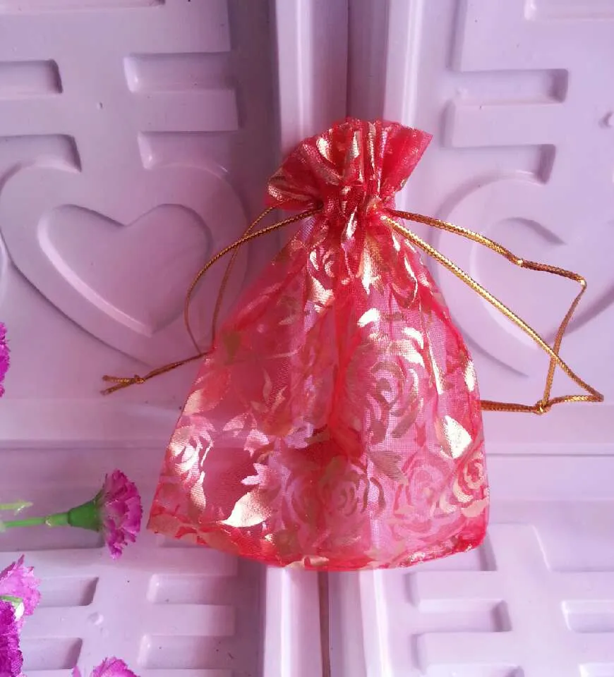 Hot New bronzing Rose yarn bags wholesale/ gift jewelry bag / hi candy hi egg bags 269