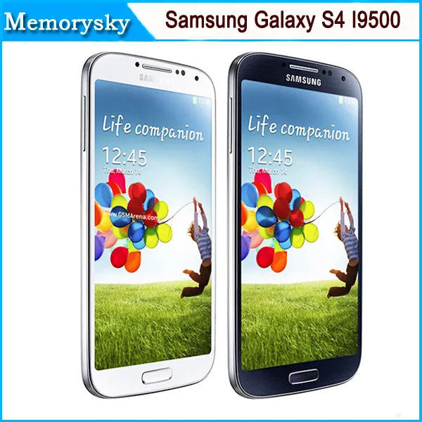 Original Samsung Galaxy S4 i9500 entsperrtes Telefon 5,0 Zoll 13 MP Kamera Quad Core 16 GB Speicher hochwertiges generalüberholtes weiß schwarzes Smartphone