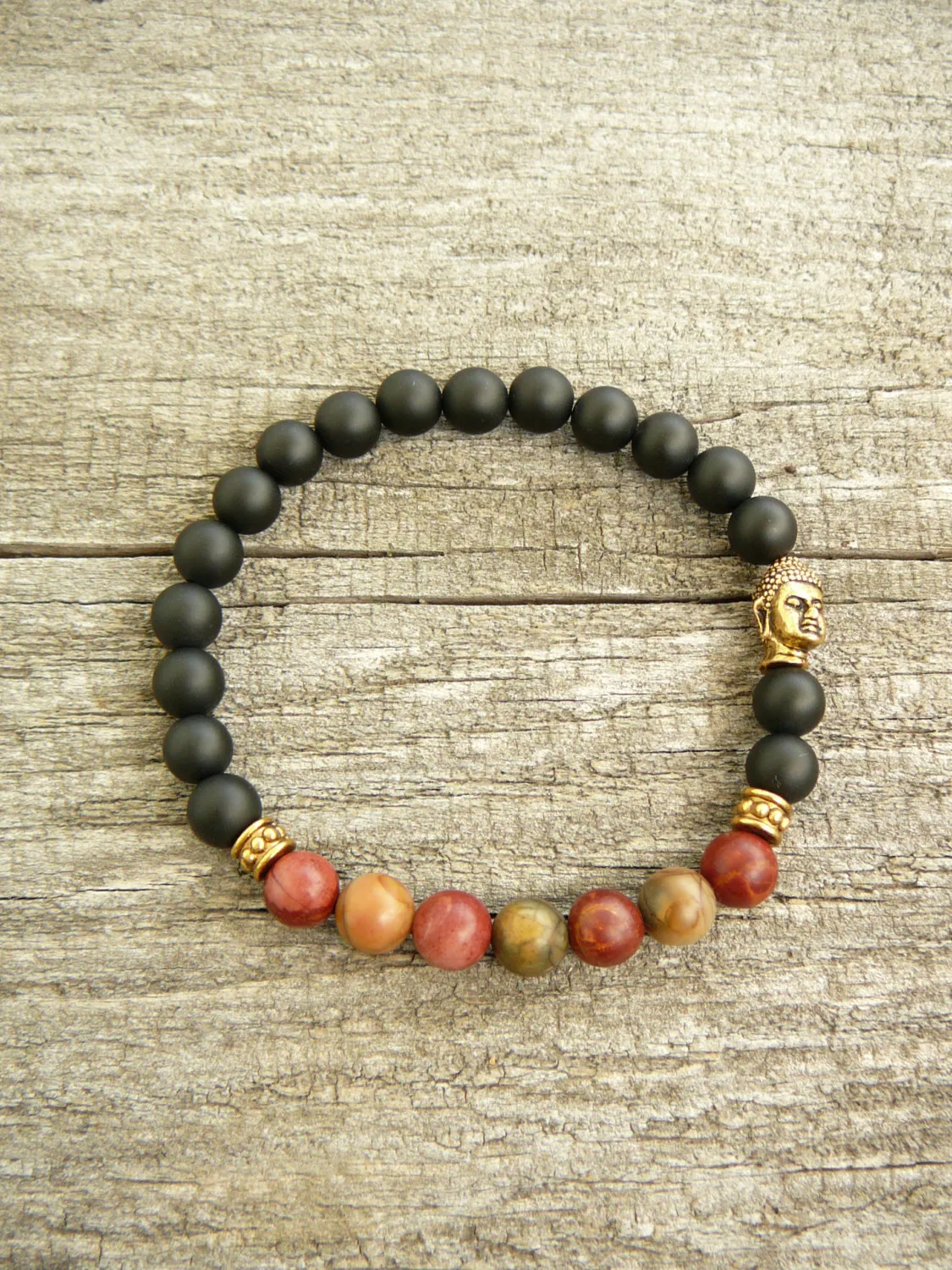 SN0247 Popular Design Yoga Bracelet Lucky Buddha Bracelet Picasso Jasper Bracelet Mens Beaded Bracelet Yoga Jewelry 2592