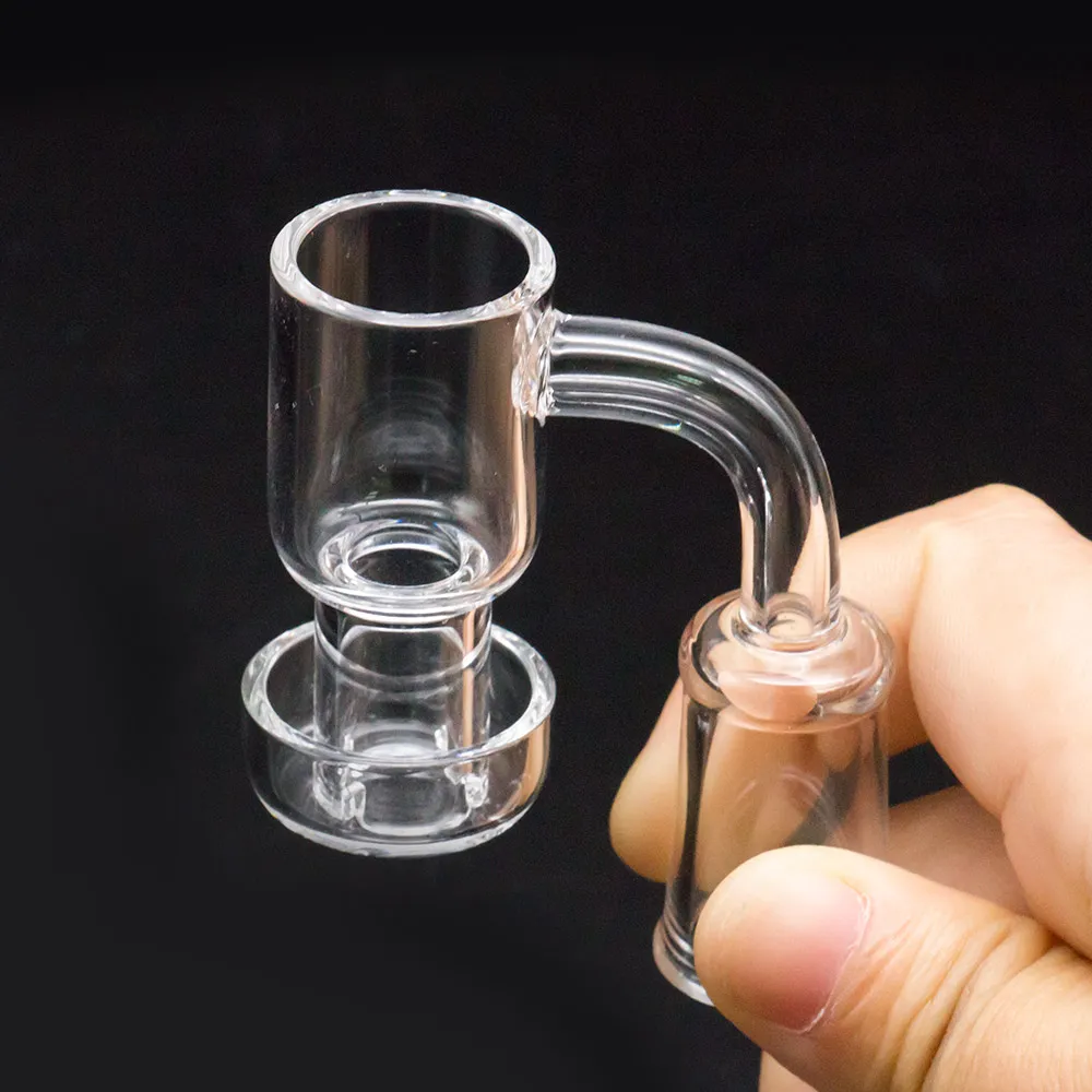 Terp Vacuum Quartz Banger Domeless Nail For Smoking sluper Glass Bongs 10mm 14mm 18mm Male Female Joint Dab Rig card cap