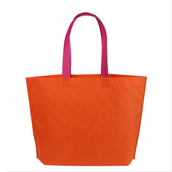 Dokunmamış kabartmalı Çanta alışveriş omuz çantaları Yeni Ekose çanta high-end taşınabilir giyim olmayan dokuma çanta Ücretsiz alışveriş Ücretsiz kargo
