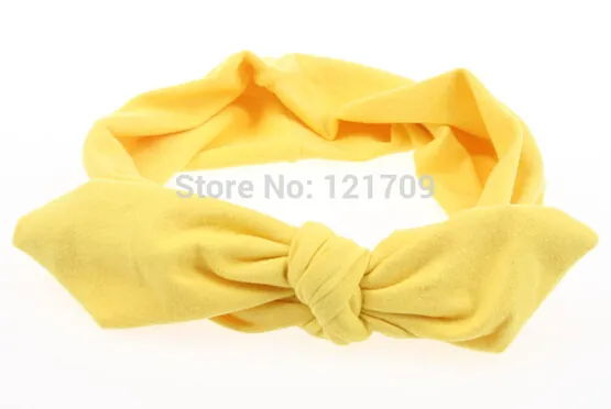 New Baby Girl Headwrap Top Knot Cotton Headband Fashion Ears Bow Hairband Baby Hair Accessories Hairware lot 6671822