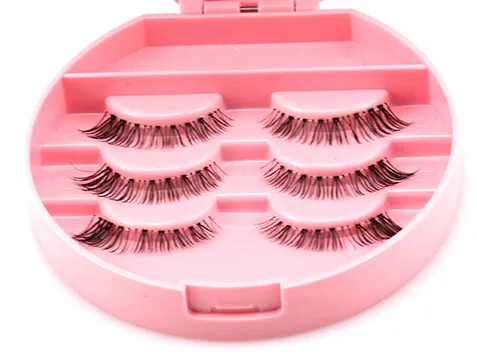 New Arrival Cosmetic Organizer Fałszywe rzęsy Pudełko do przechowywania z lustrem bez rzęs Przenośna Darmowa Wysyłka Hot