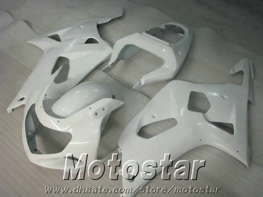 SUZUKI GSXR600 GSXR750 2001-2003 için sıcak satış bodywork K1 fairings 01 02 03 GSX-R 600 750 tüm beyaz kaporta kiti SK44