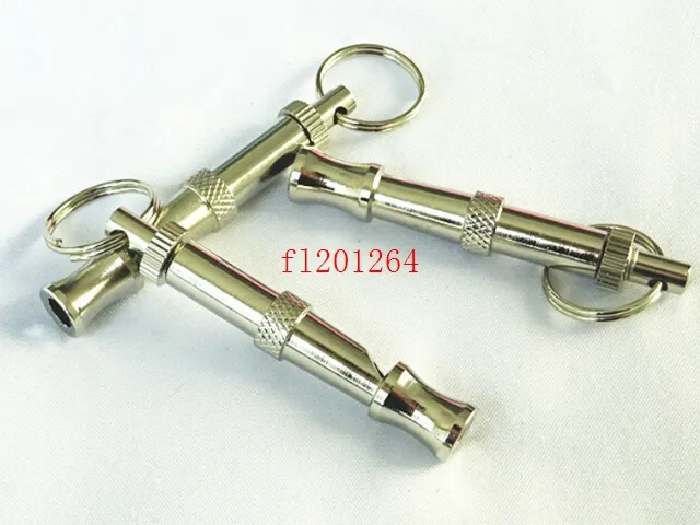 100pcs/lot Fast Shipping New High quality Pet Training whistles Adjustable Ultrasonic Sound Key chain Dog Whistle
