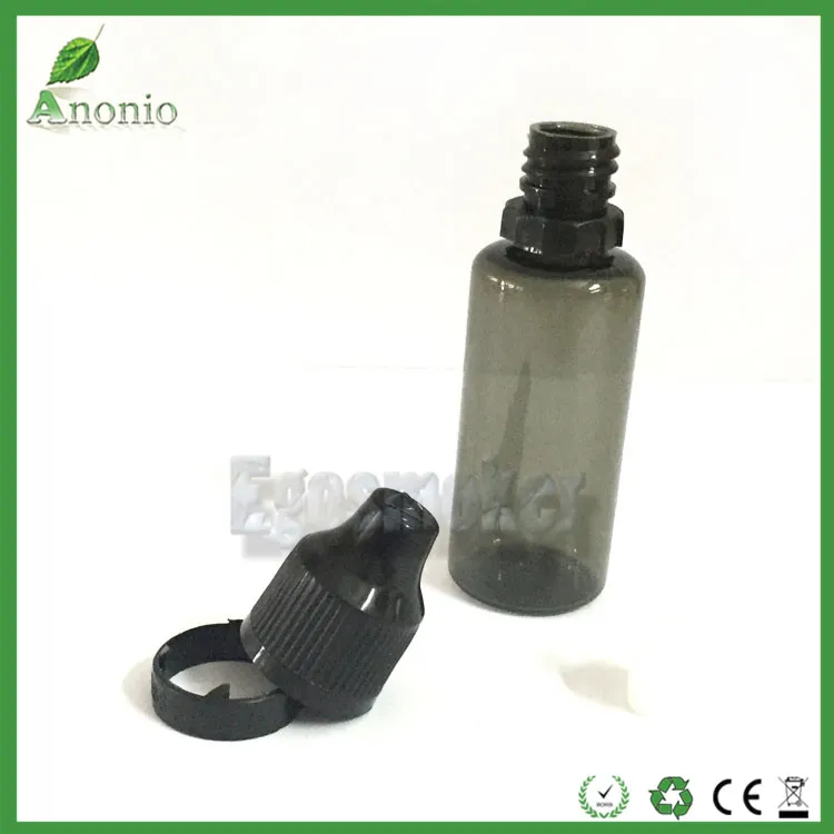 Bottiglie contagocce in plastica nera Fedex PET da 800 pezzi con tappi di bottiglia a prova di manomissione Bottiglia antimanomissione 30ml 20ml 15ml 10ml 5ml7352000