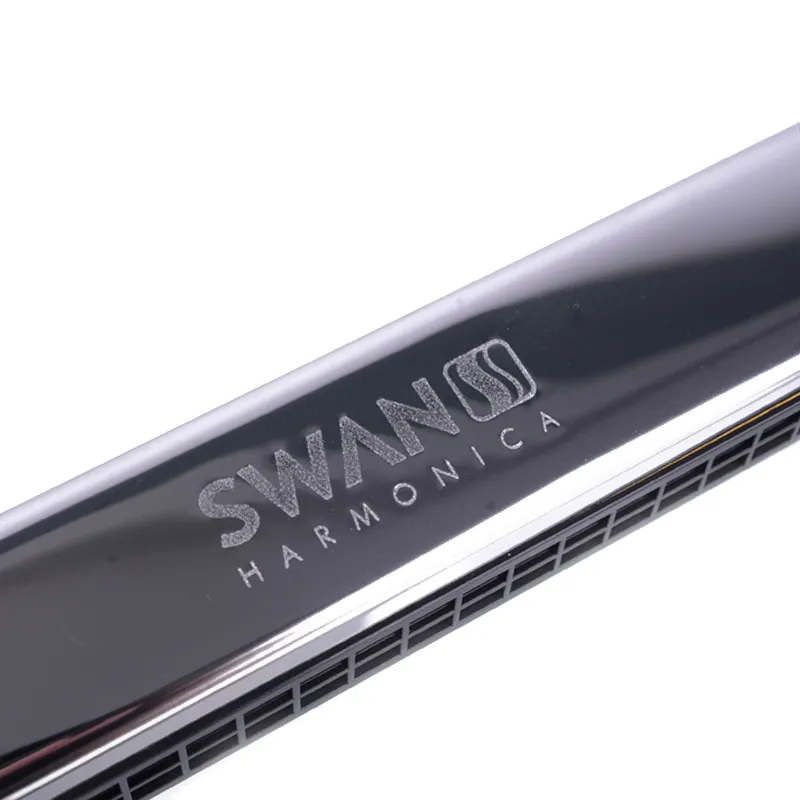 Swan SW244 Tremolo Harmonica 24 Buracos 48 Tons C Chave com Black Box2261991