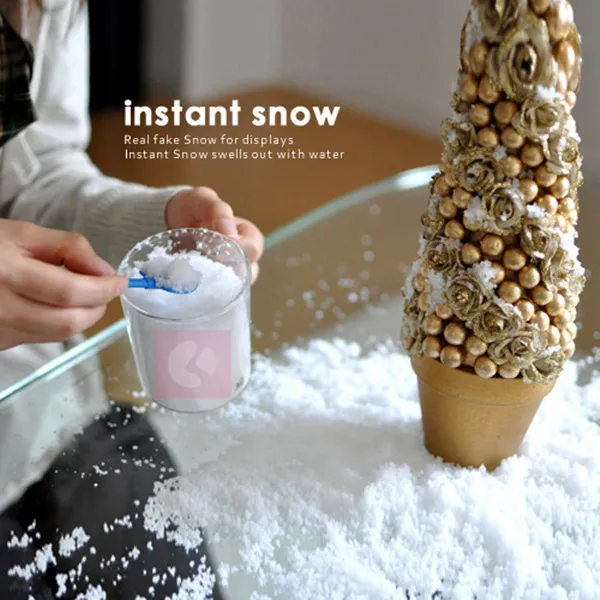 DIY Instant Snow Powder Artificial Magic Snow For Christmas Decorations