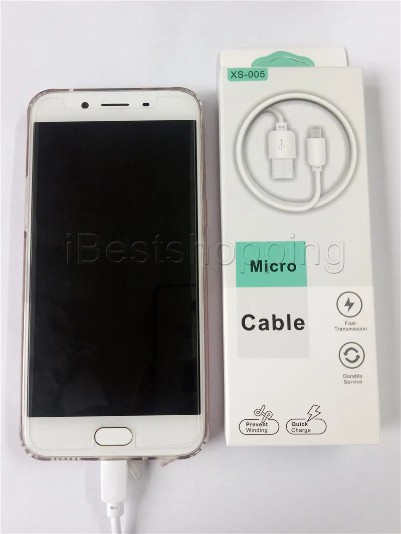 Samsung S22 S21 S20 Note 20 A32 A72 A72 Xiaomi LG OPP Huawei 스마트 폰 충전기를위한 소매 패키지가 장착 된 양질의 마이크로 USB 케이블 유형 C 충전기 데이터 케이블