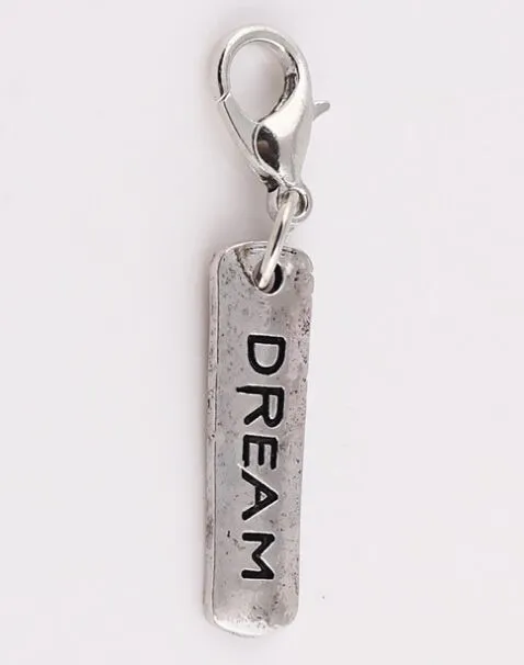 lot Dream Tag Lucky Diy Charms Dangle Pendant Fit For Magnetic Glass Memory Floating Locket7747370
