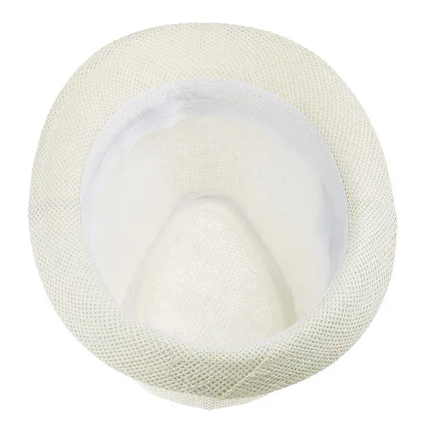 Moda Unisex Starw Panama Kapelusze Fedory Stylowe Lato Skrzydły Brim Beach Travel Caps Ivory ZDS6 * 10