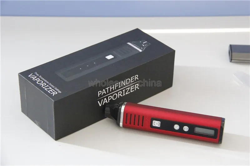Authentic Pathfinder II Kit Dry Herb Vaporizer Pathfinders Vaporizers 2200mah LED Screen Black Red Blue White Available 