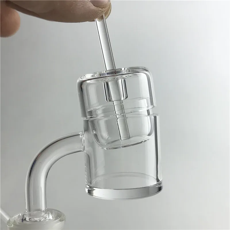 30mm XXL Quartz Banger Infoga Carb Cap Dabber Thermal Phat Skilletspik med platt topp tjock botten 10 mm 14mm för glasvattenrör