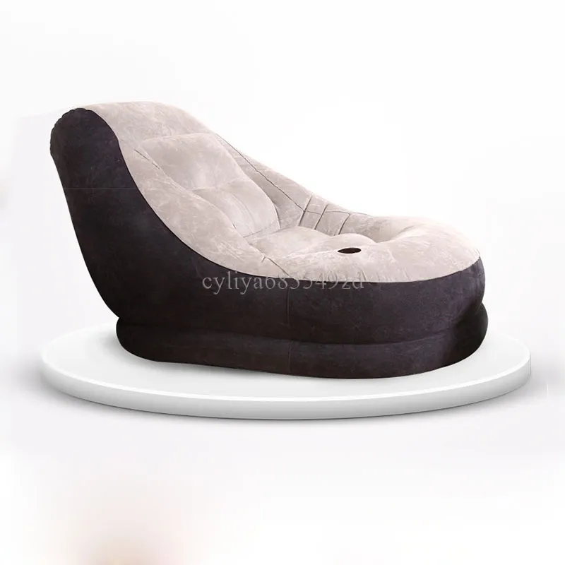 Creative Lazy Inflatable Lounger Set With Ottoman And Foot Stool Seat