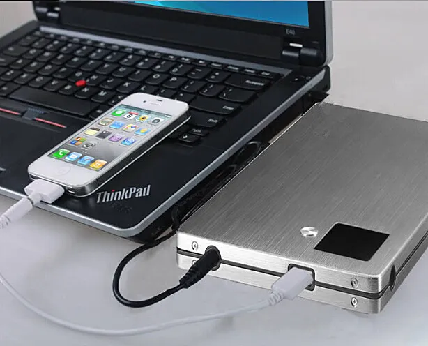 LCD 노트북 USB 유니버설 전원 은행 20000mAh Externa 휴대용 충전기 모바일 PowerBank Carregador de Bateria Portatil