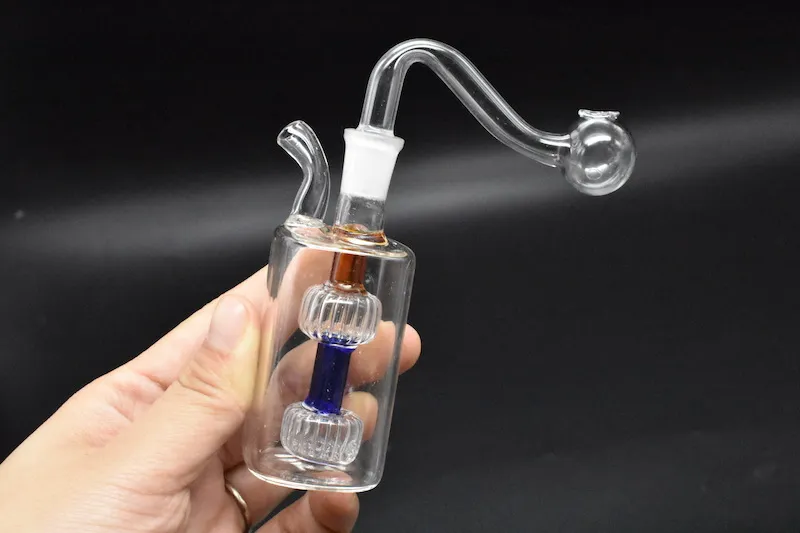 Dropshipping Mini Glass Bong Percolator Bubbler For Smoking Oil