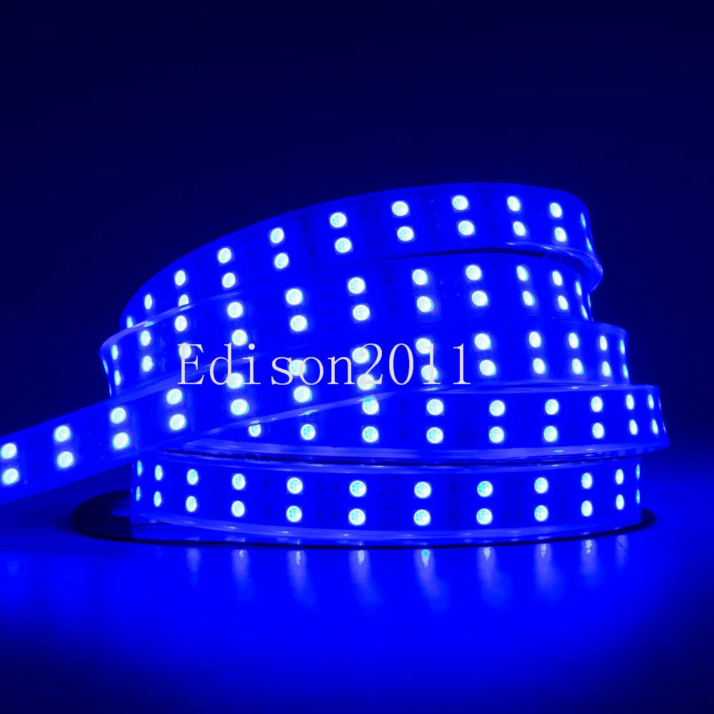 5M Double Row 600Leds 5050 SMD 12V 120Leds/M LED Strips Tube Waterproof