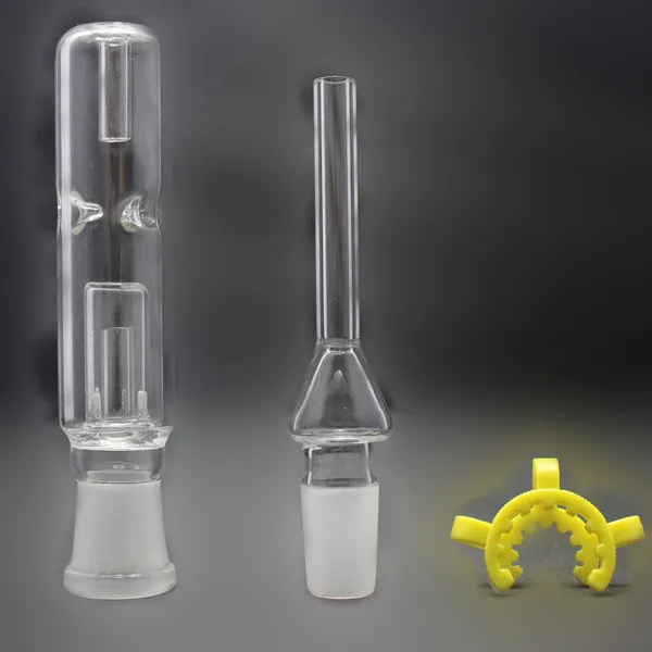 Mini Nectar Collector Glass Hookahs Bubbler Water Pipe With Glass Tip Nail and Keck Clip