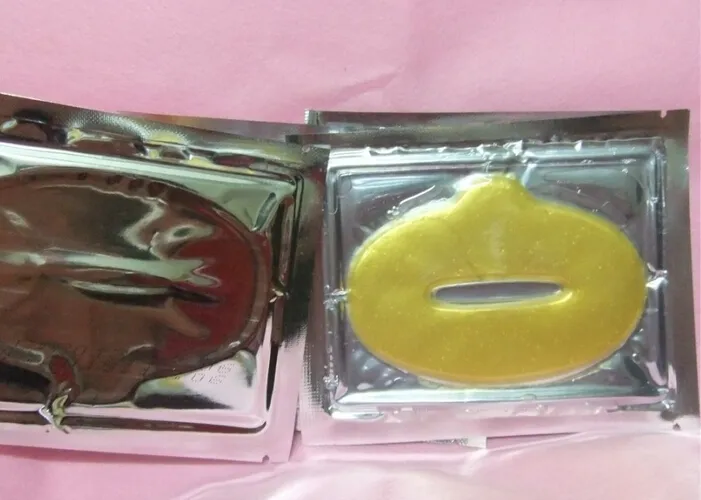 Women Collagen Protein Crystal Moisturizing Lip Film for Winter Gold Crystal Collagen Lip Mask