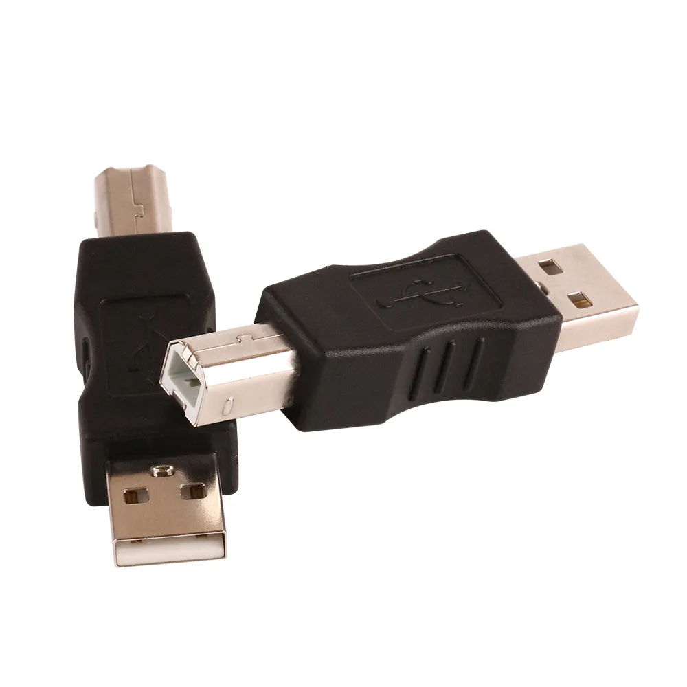 USB 2.0 A do B Kobieta do męskiej drukarki Scanner Adapter Converter