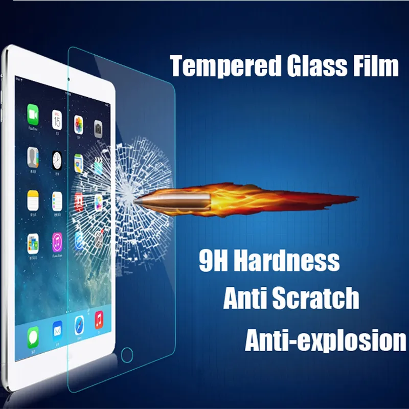 9H 2.5D 0.3mm gehard gehard glas voor iPad Air Air2 9.7 inch explosieveilige tablet PC Film GoofoPhone I7 Bescherm Cover